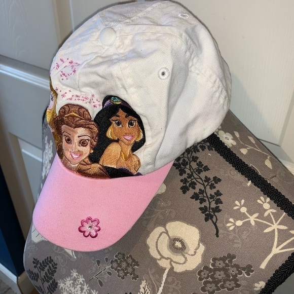 DISNEY Princess Pink & White Baseball cap XS Y2K - Picture 6 of 8